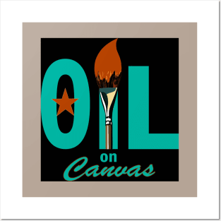 Oil on Canvas Logo Posters and Art